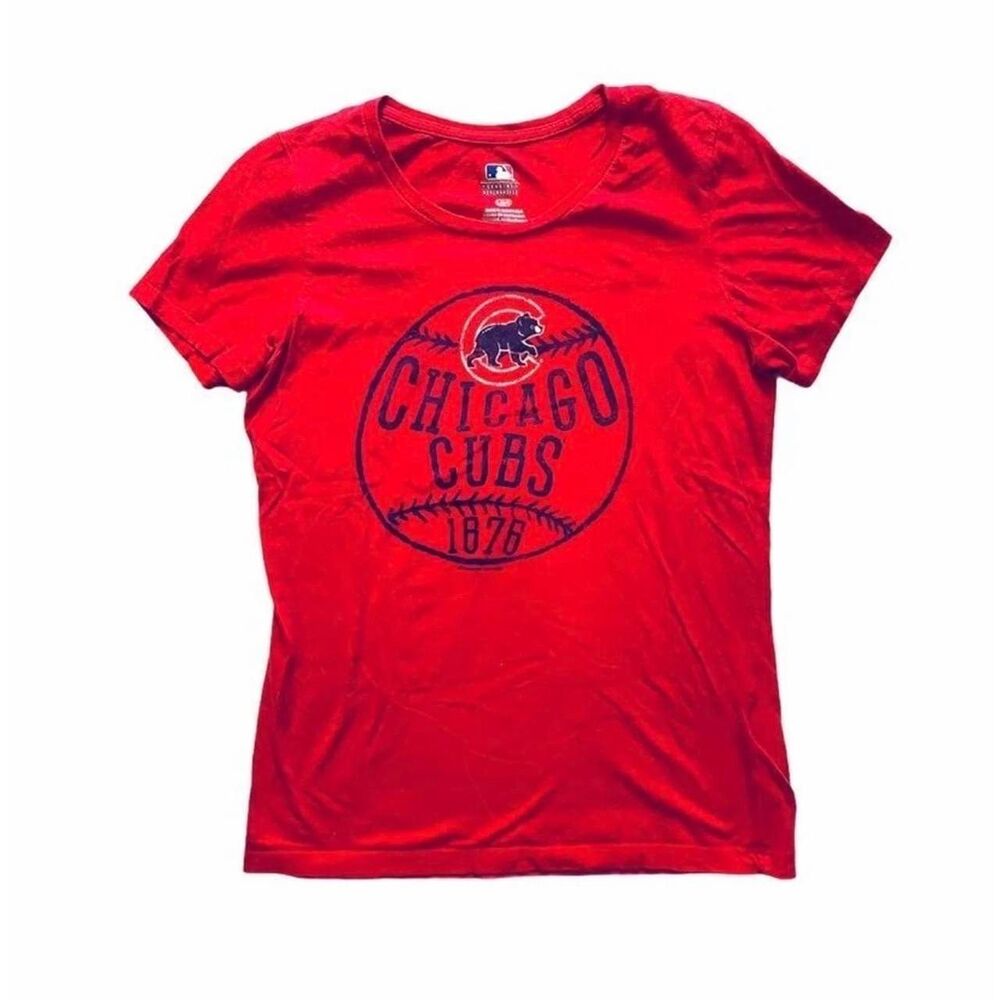 Women's Red and Blue T-shirt